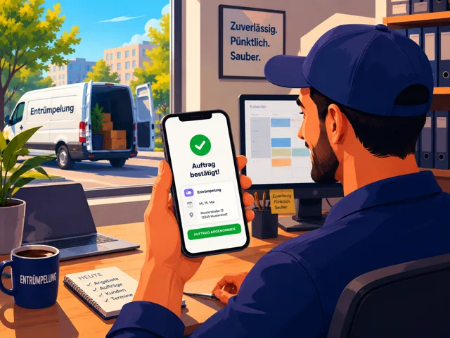 Möbeltaxi-Fahrer mit App